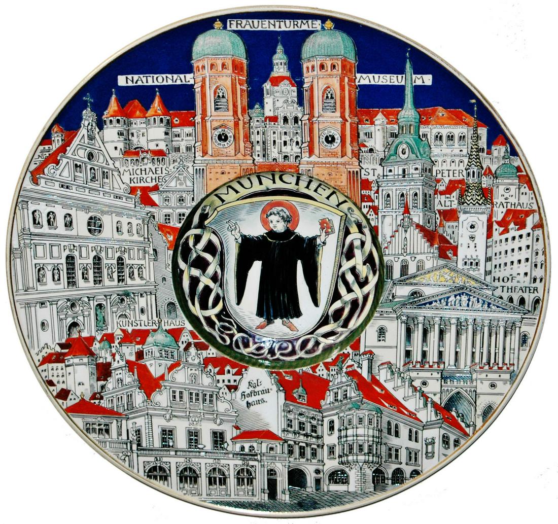 Mettlach Detailed Views of Munich Locations Plaque (1 of 1)