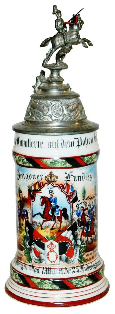 Regimental Dragoner No 25 Ludwigsburg Stein (1 of 4)