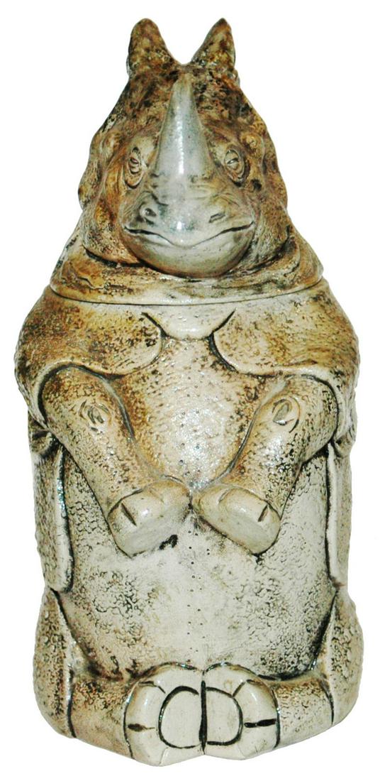 Rhino Hanke Stoneware Character Stein (1 of 3)