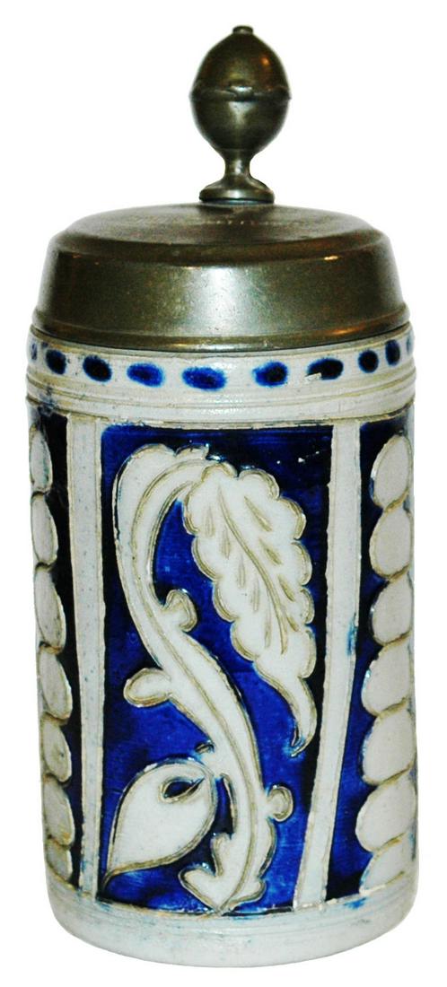 Westerwald Scratch Floral 1780 Stoneware Stein (1 of 3)