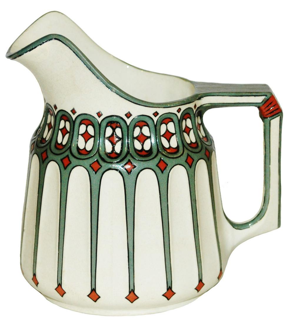 Mettlach Art Nouveau Etched Pitcher (1 of 2)