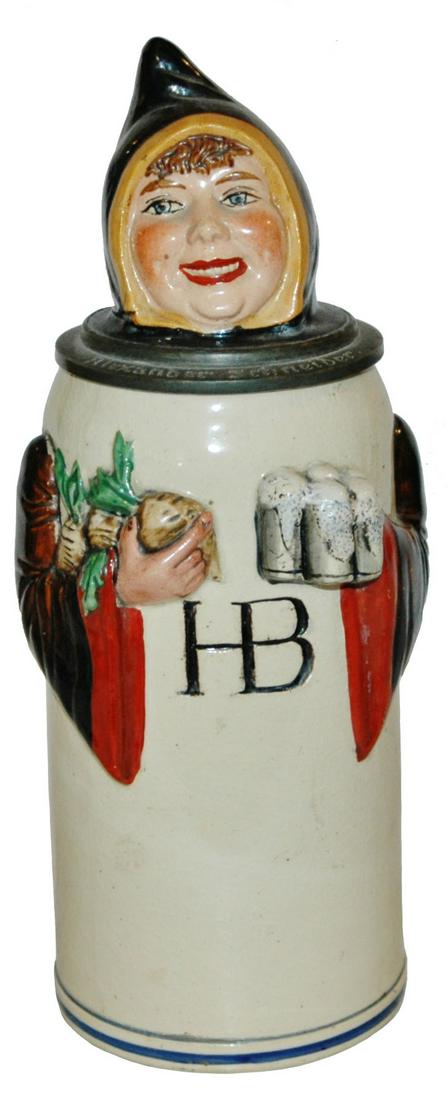 1L Munich Child w Radishes & Beer Character Stein (1 of 4)