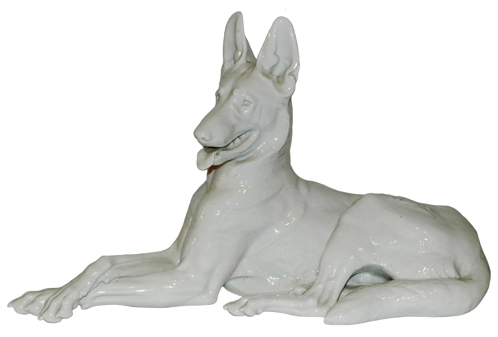 Allach Porcelain Large German Shepard Base Marked (1 of 3)