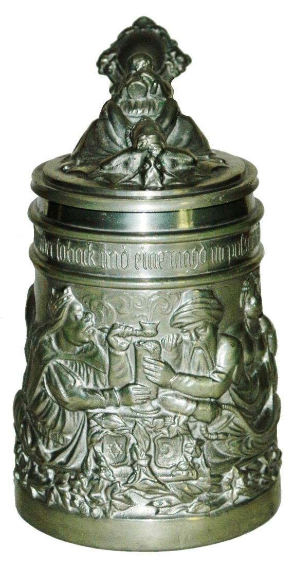 Opium Den Scene Pewter Stein w Devil Lid (1 of 5)