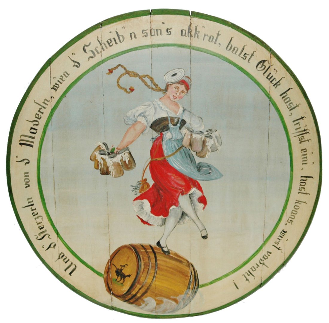 32" Target Lady on Barrel Painted Wood Target: Painted Wood 32” Target. Target lady on barrel with verse.