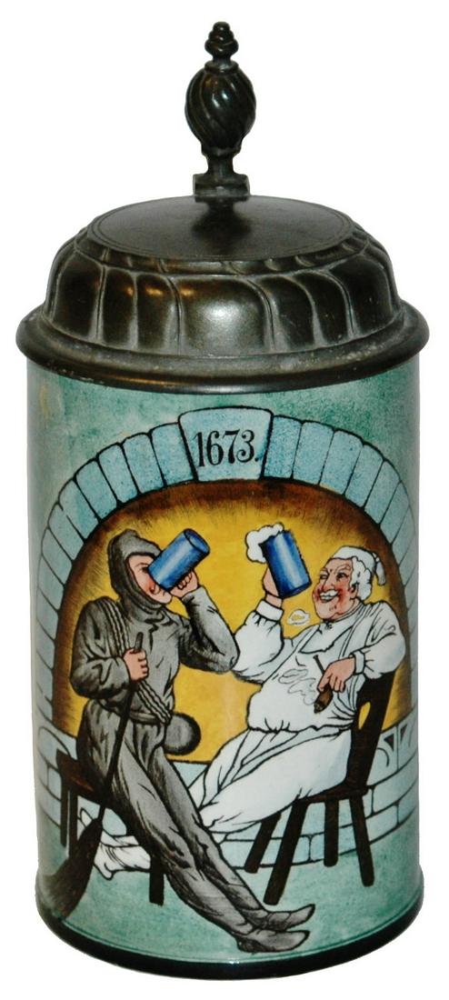 Mettlach Chimney Sweep & Innkeeper Stein (1 of 4)