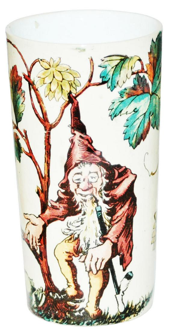 Mettlach Dwarfs Smokes a Pipe Beaker (1 of 2)