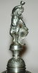 163: Monumental stein w Elaborate Pewter Lid & Finial - 8