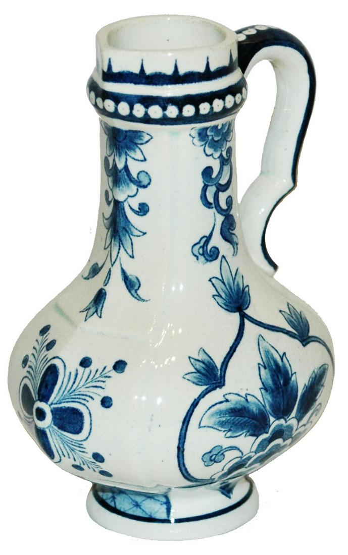 Mettlach #5096  Blue Floral 5" Stein (1 of 3)