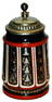 Klammerth Faience Stein w nine Floral Panels