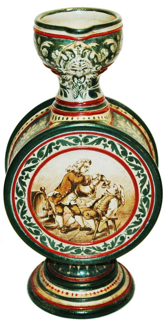 11" Saeltzer Handpainted Man Pouring Beer Stein (1 of 4)