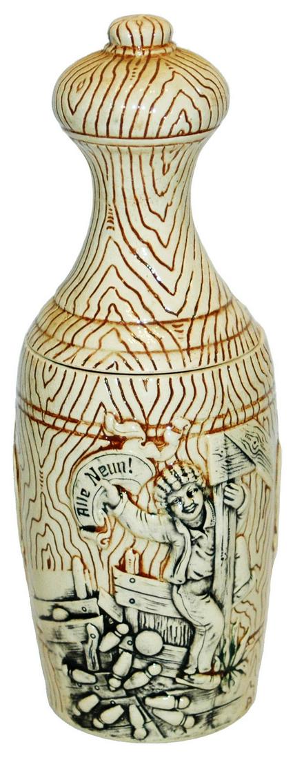 Bowling Pin Character Stein w Pin Boy Relief (1 of 4)