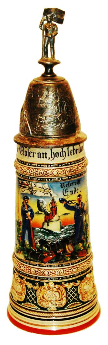 Regimental 1L Naval Ship Side Scenes Stein (1 of 4)