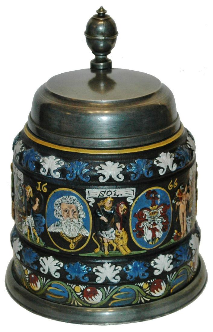 1L Saeltzer dated 1666 Planet Decorations Stein (1 of 4)
