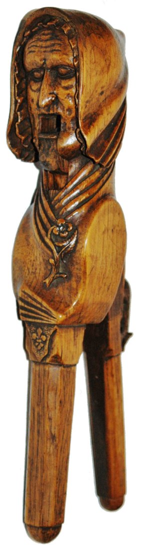 1800's French Carved Monk Nutcracker (1 of 5)