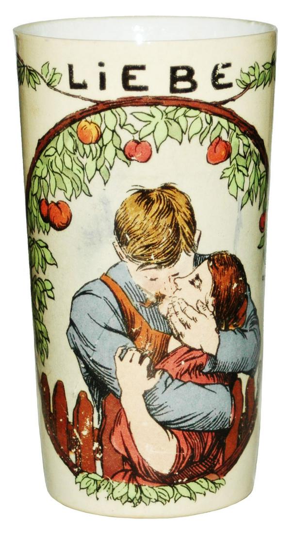 Mettlach Beaker  "Liebe"  Couple in Love (1 of 1)