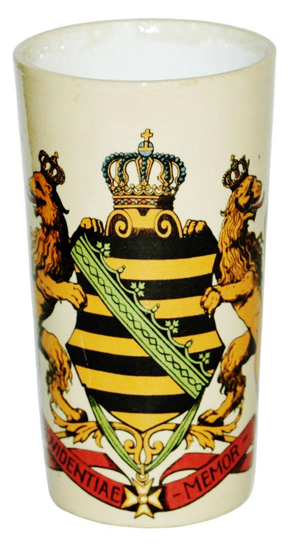 Mettlach Beaker Saxon Shield (1 of 1)