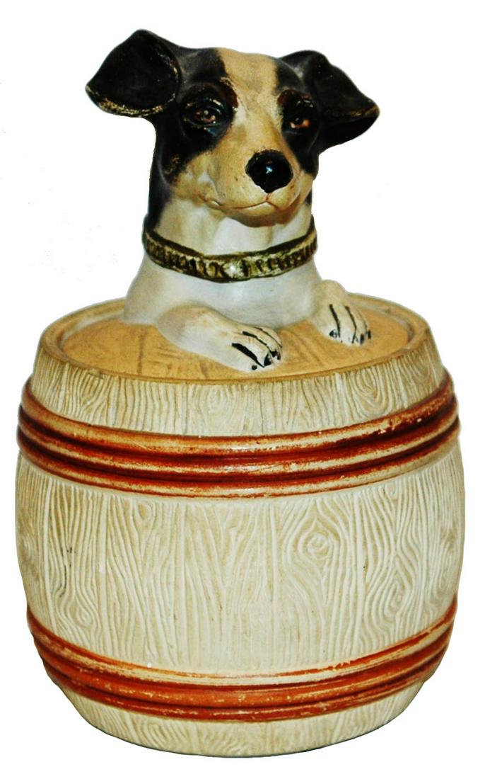 Jack Russell Terra Cotta Jon Meresh Tobacco Jar (1 of 2)