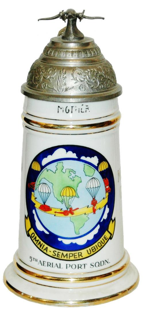 US Cold War Regimental Stein 5th Aerial Port Sqdn (1 of 4)