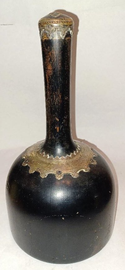 Wood and Silver Mallet: Wood 10” Mallet with English silver trim and cap.
