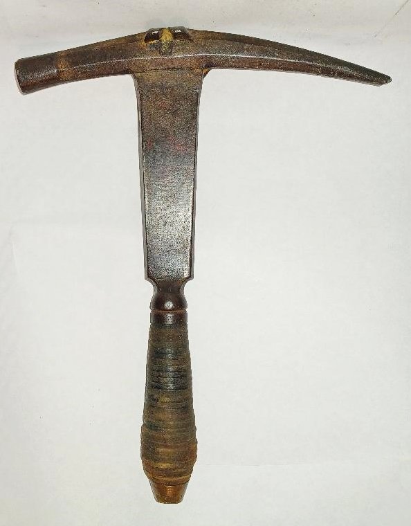 Antique Marked Miners Chipping Hammer Pexto: Early Miners 11 1/2” Chipping Hammer. Marked Pexto.
