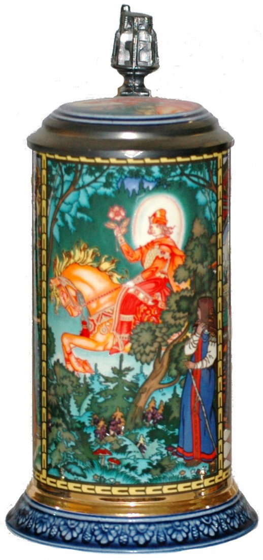 Mettlach Russian Fairy Tales Stein: ½ L. Mettlach Russian Fairytales 1978