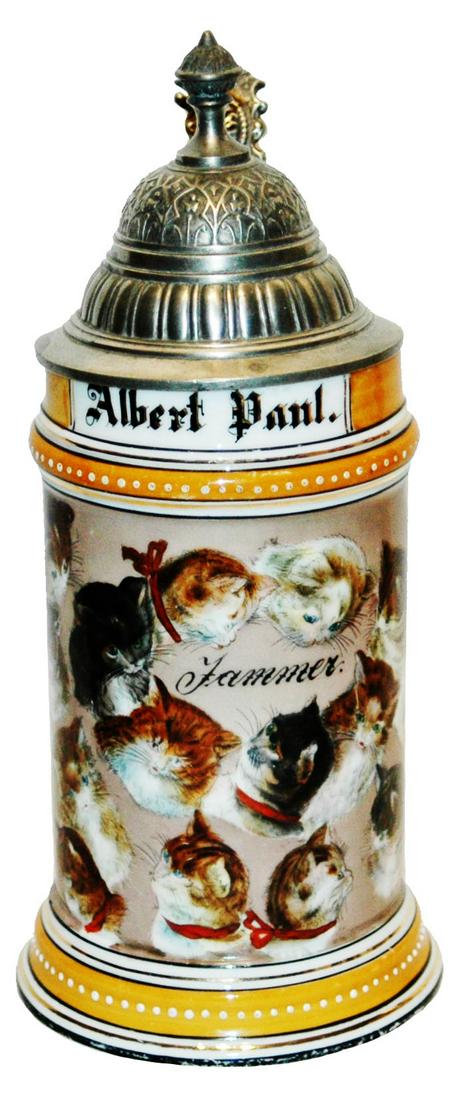 Occupational Cat Breeder Stein 28 Cat Faces (1 of 4)