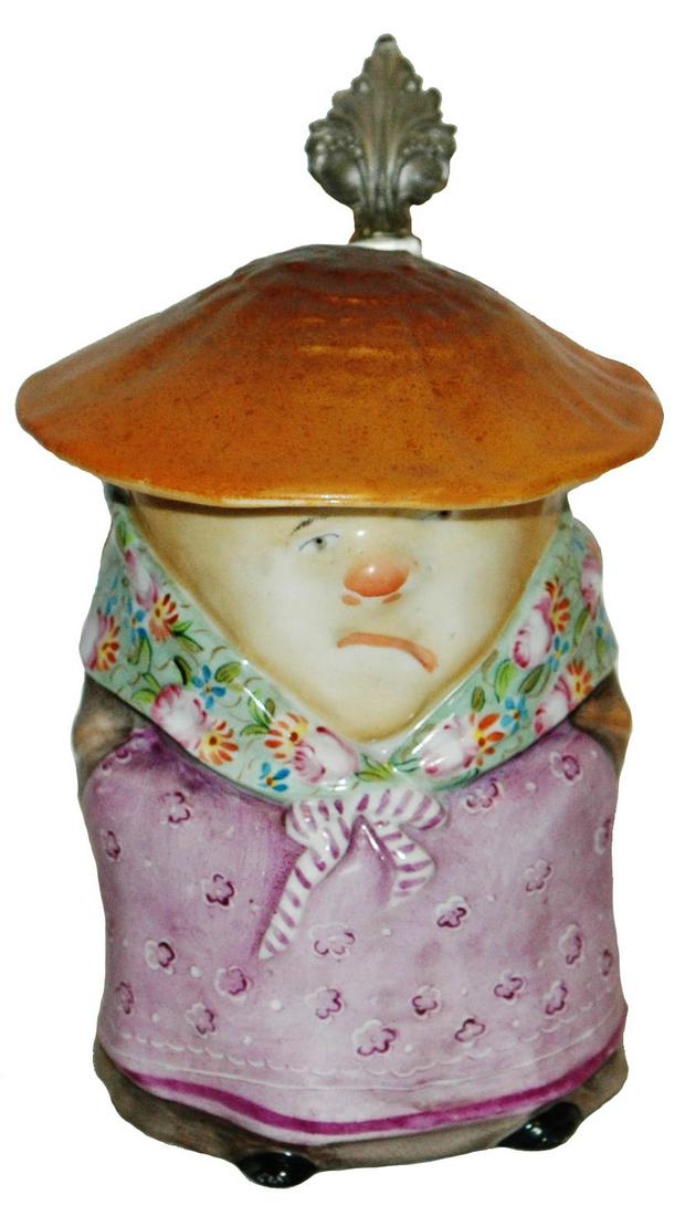 Mushroon Lady Schierholz Porcelain Character Stein (1 of 4)