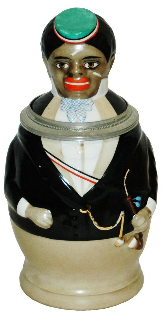 Black Dueling Fraternal Student Character Stein (1 of 4)