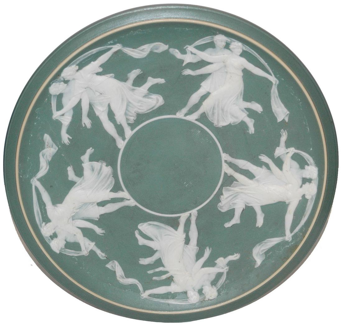 Mettlach Cameo 11" Compote Group of 5 Couples (1 of 2)