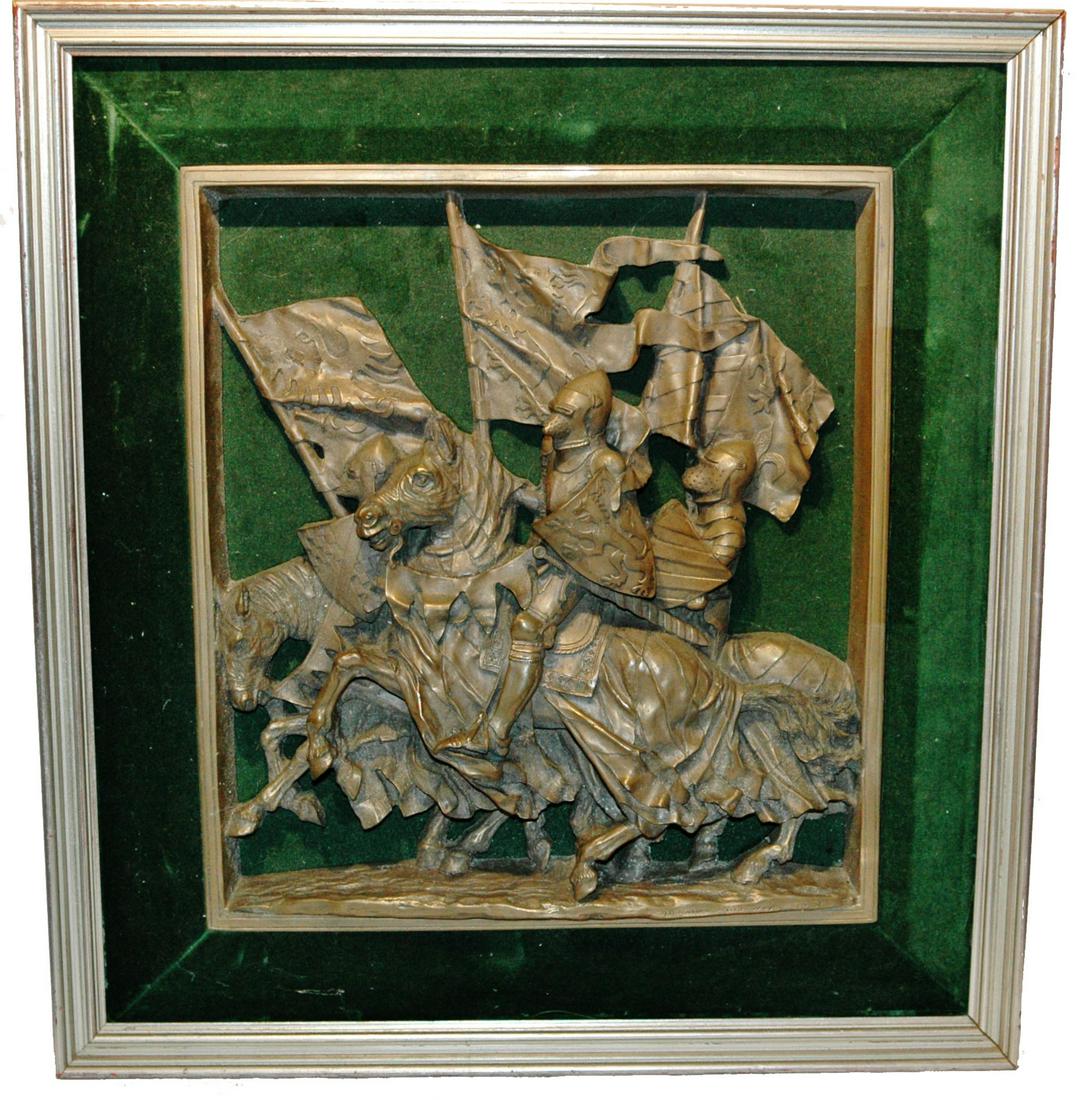 St George & Dragon Framed Metal Plaque (1 of 3)