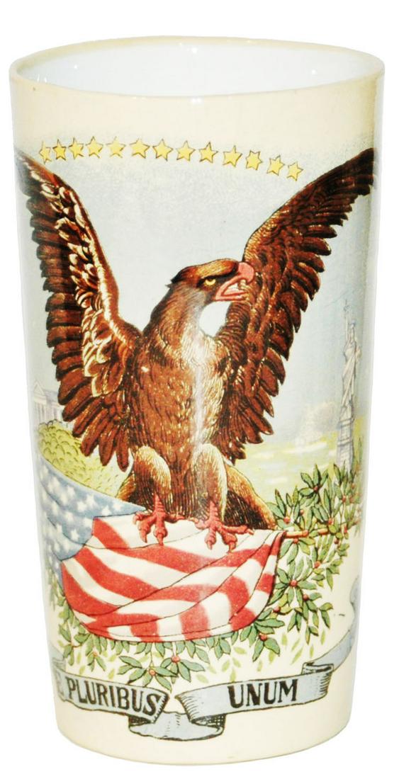Mettlach American Eagle & Flag Beaker (1 of 2)