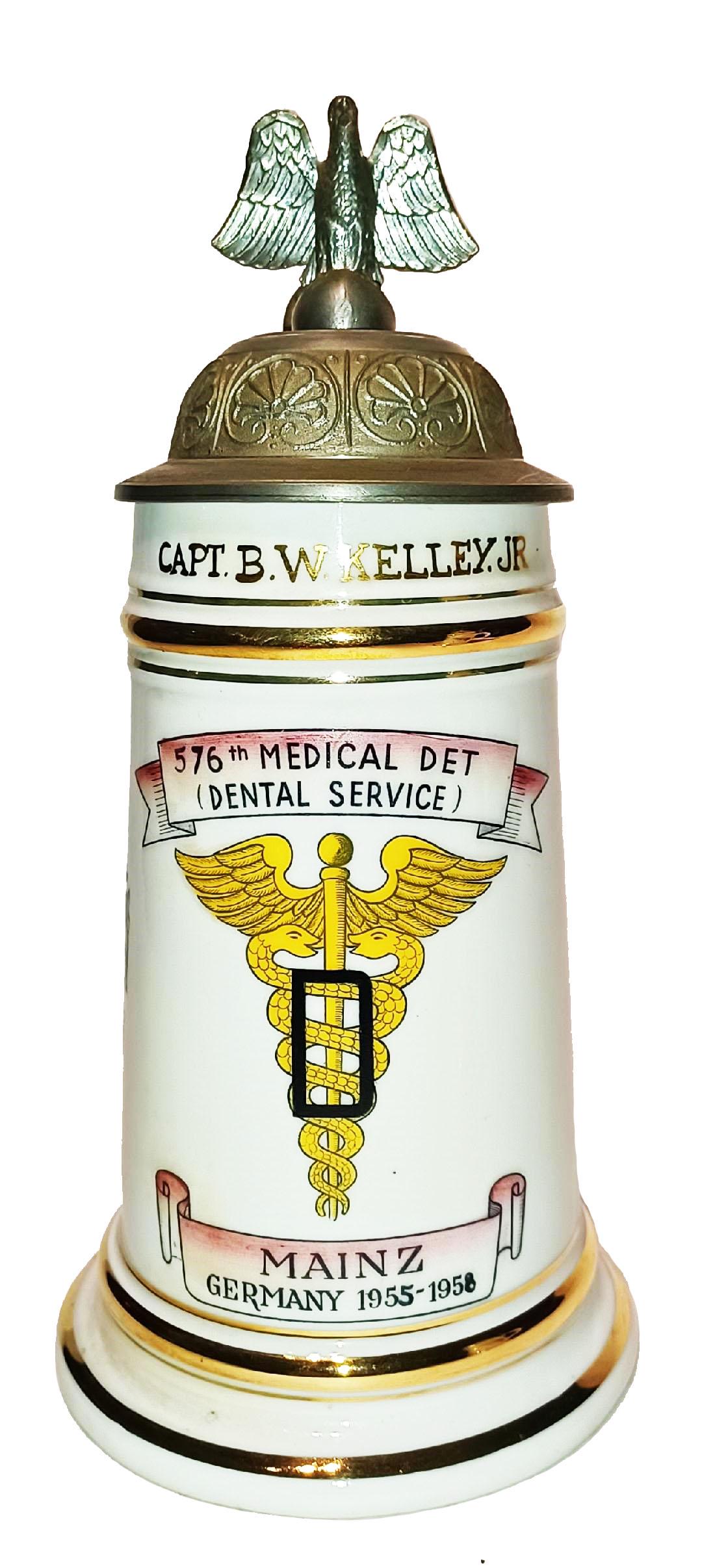 US Cold War 576th Med Dental Service  Stein (1 of 3)