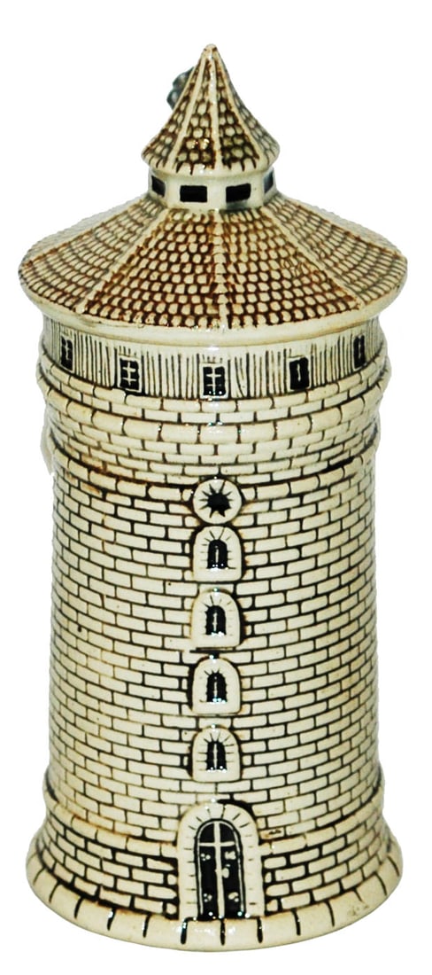 Nurnberg Tower 1/8L Character Stein & Lid (1 of 3)