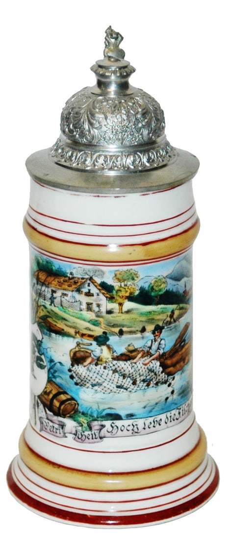 Occupational Fisherman Porcelain Stein (1 of 4)