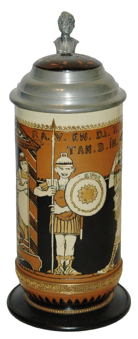 Mettlach Comical Guardhouse scene Schlitt Stein (1 of 5)