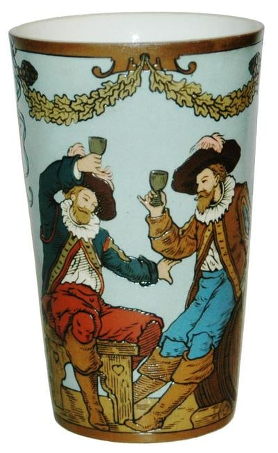 Mettlach Drinking Cavaliers Beaker (1 of 3)