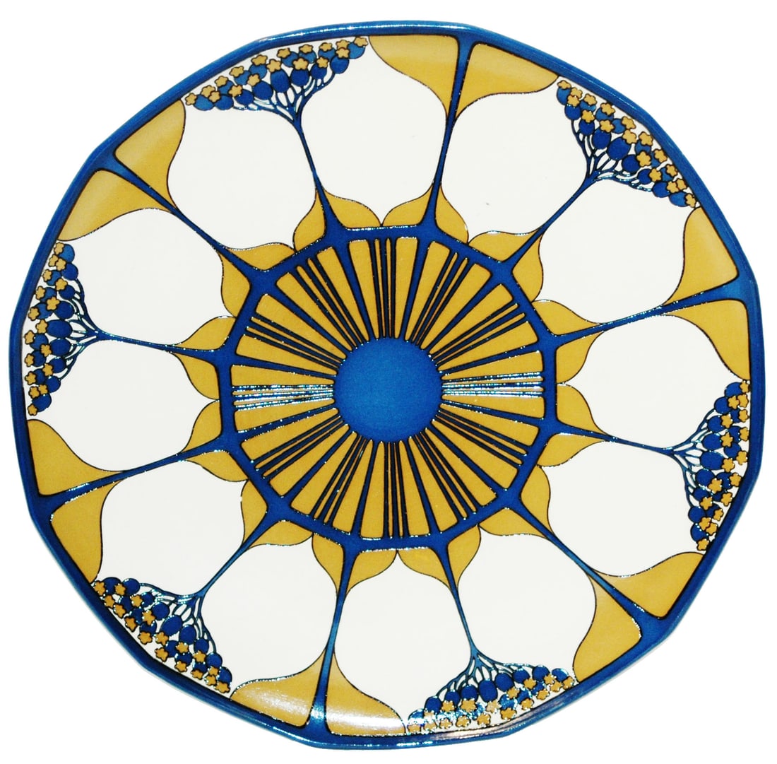 Uncommonsize Mettlach Art Nouveau Dinnerware Plate (1 of 2)
