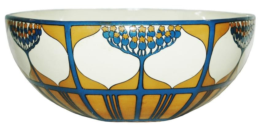 Mettlach Art Nouveau 9" Bowl (1 of 1)