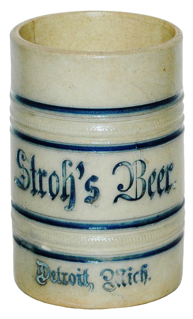 Whites Utica Stroh's Beer  Advertising Mug (1 of 3)