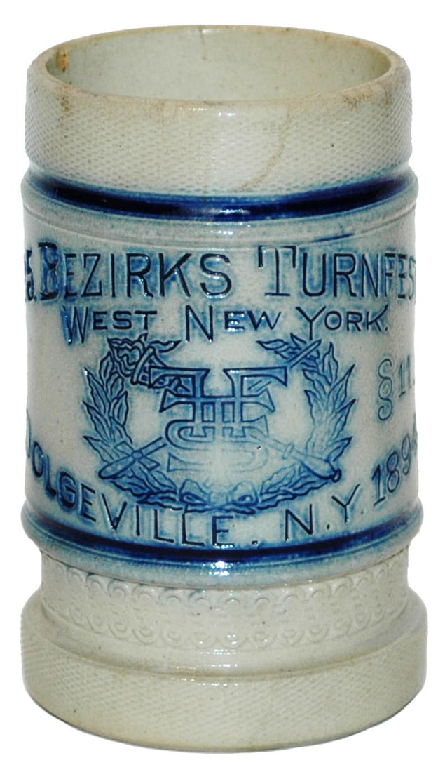 Whites Utica 1894 Turnfest Dolgeville NY Adv Mug (1 of 4)