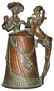 358: Rare Mephistopheles and Diana Copper Plated Stein