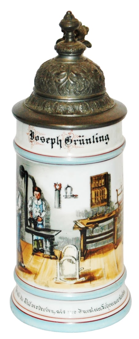 Occupational Carpenter Porcelain Stein (1 of 4)