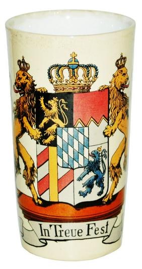Mettlach Beaker Bavarian Shield (1 of 1)