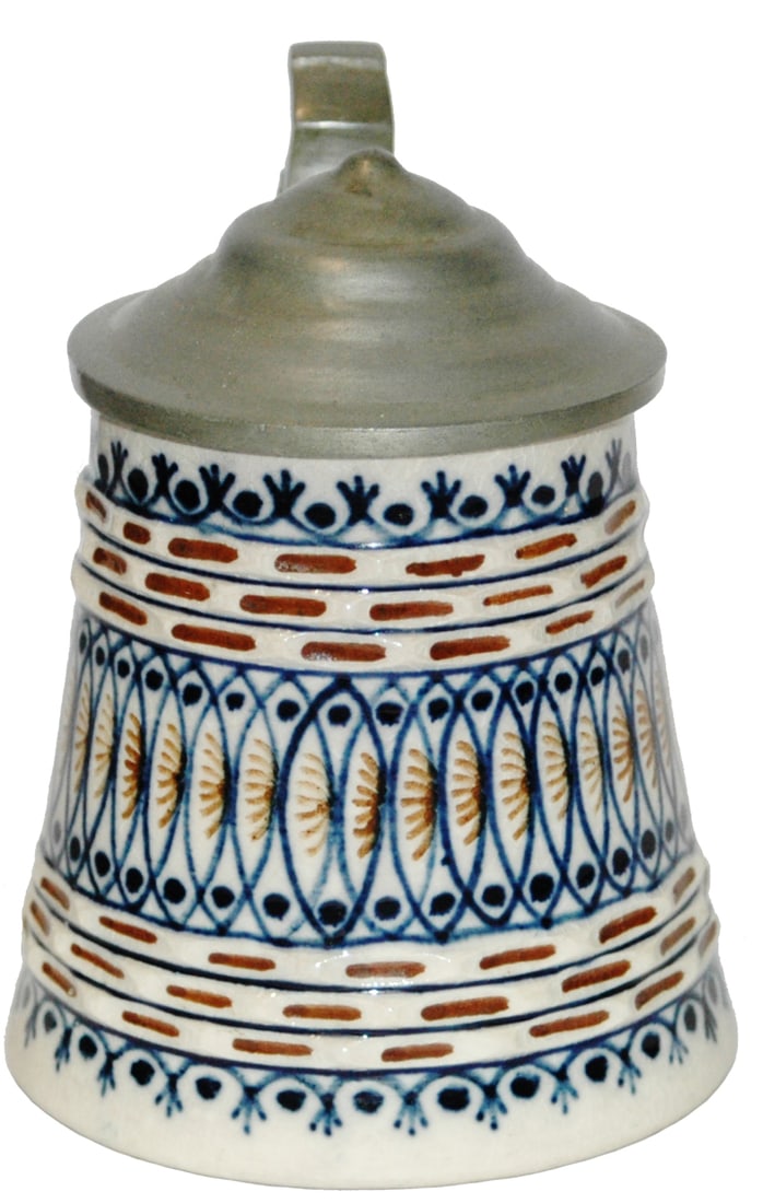 3/10L Klammerth Faience Floral Stein (1 of 2)