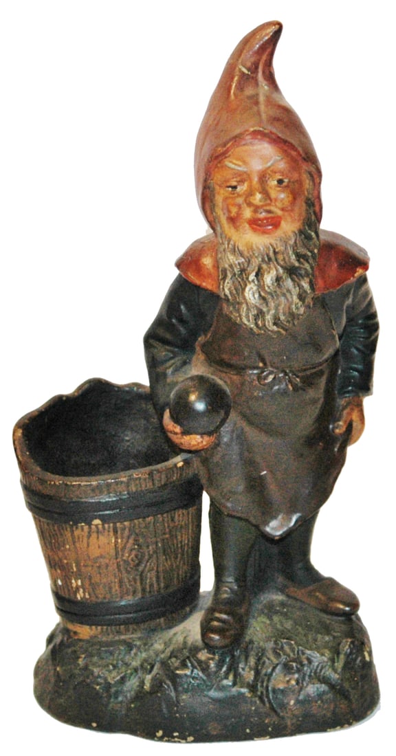 Terracotta Dwarf w Bowling Ball Jon Maresch Figure (1 of 3)