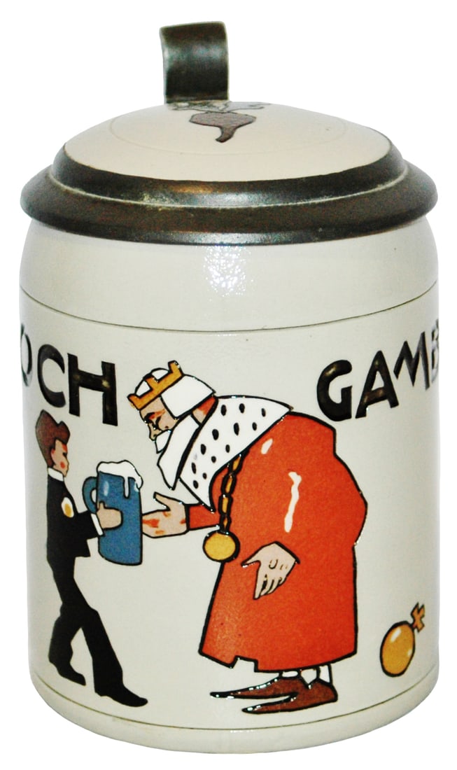 Mettlach Bavaria Gambrinus & Boy Hohlwein Stein (1 of 5)