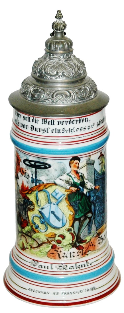 Occupational Locksmith porcelain Stein w Litho (1 of 4)