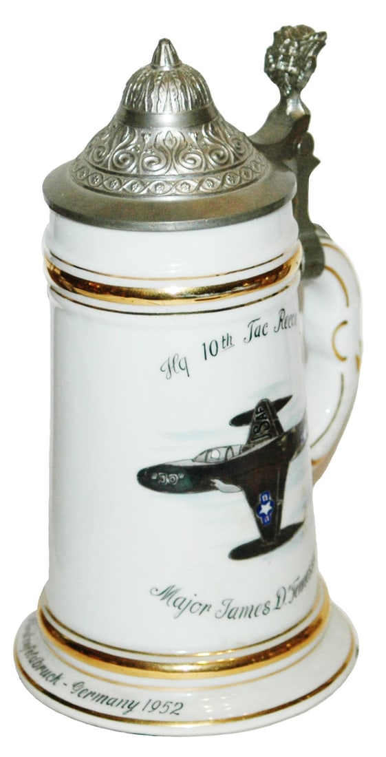 US Cold War Regimental HQ 10th Recon Gp 1952 Stein (1 of 3)