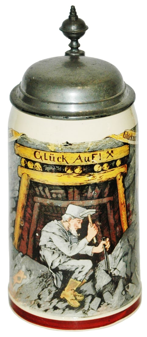 Mettlach Occupational Miners Working at Cave Stein (1 of 4)